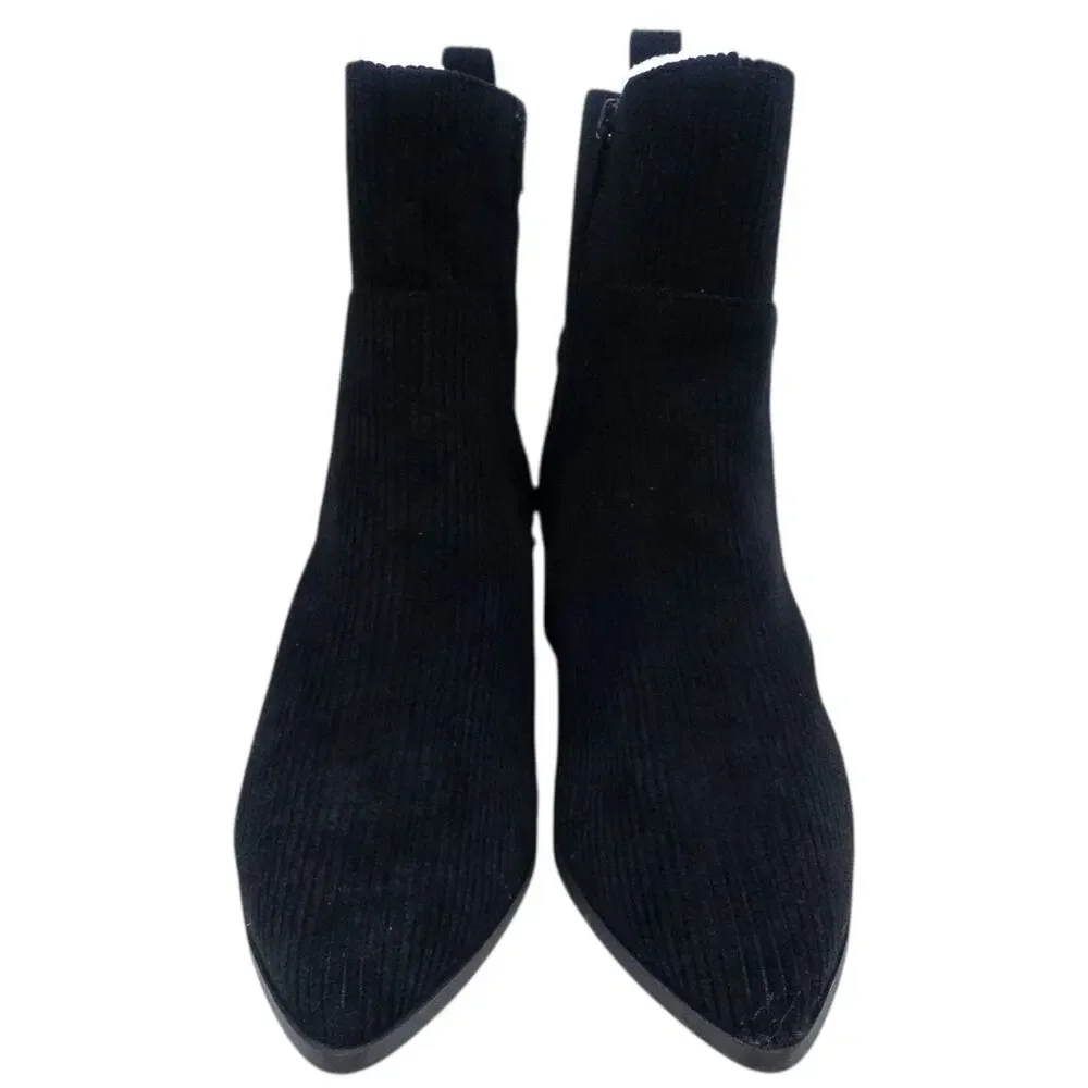 Journee Collection Nolani Courdory Heeled Ankle Boots Women's size 10 Black